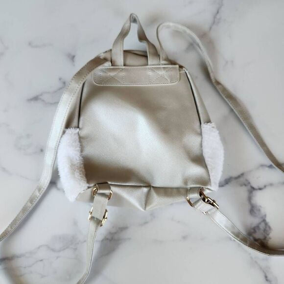 Unicorn plush girls backpack cream 3d - Picture 4 of 5